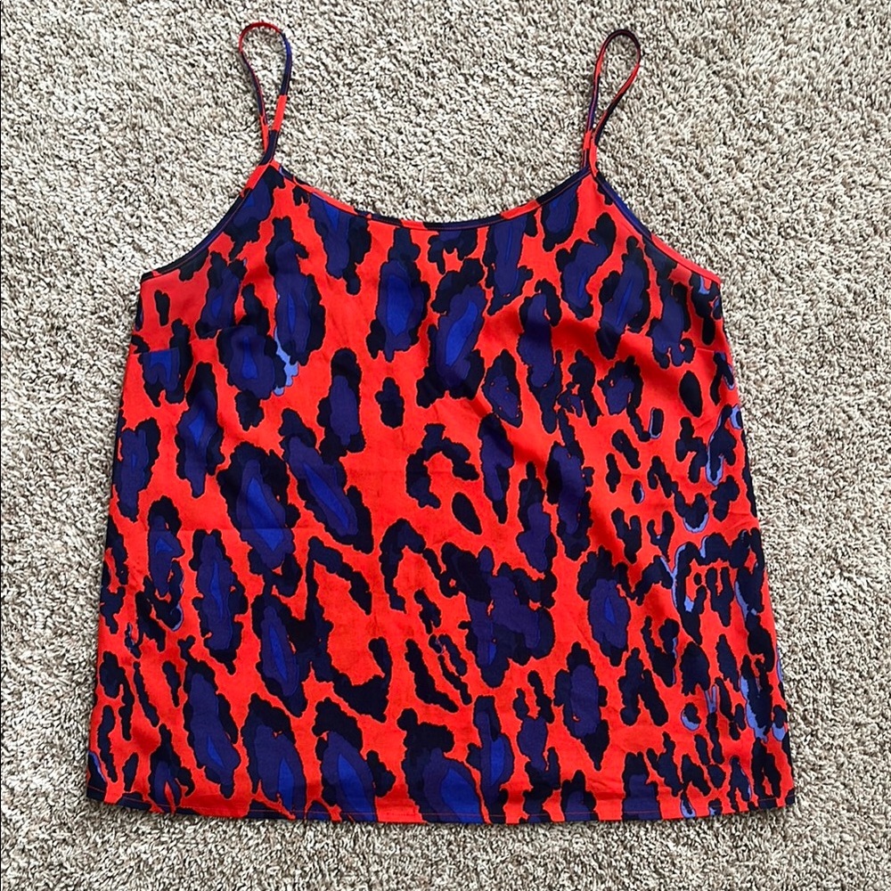 Stylish Red and Blue Women's Top
